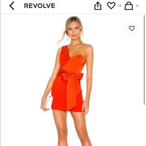 NBD | Revolve | Jasper Mini Dress in Red Orange